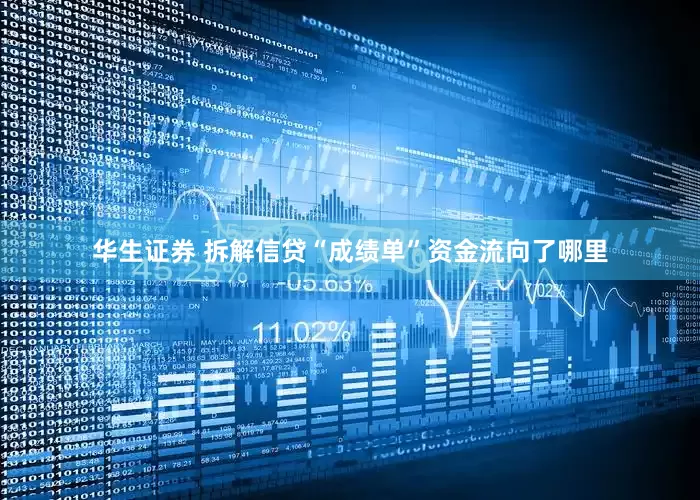 华生证券 拆解信贷“成绩单”资金流向了哪里